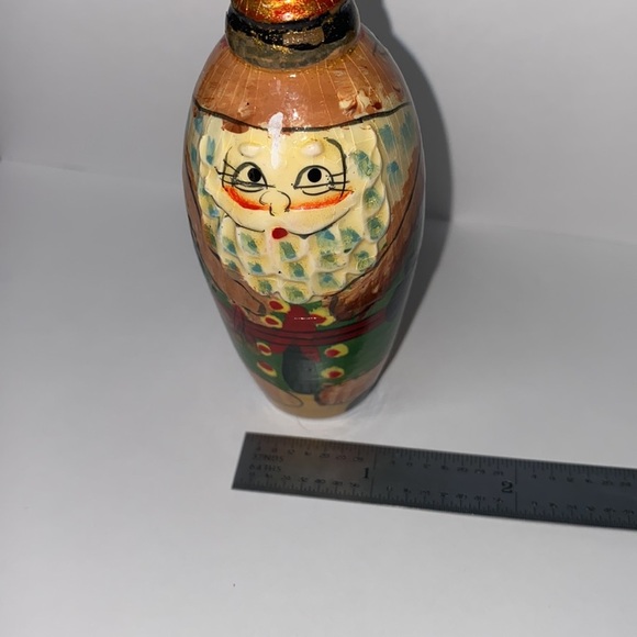 Vintage Wooden Russian Nesting Doll Santa Claus - Christmas Ornament (1 piece)​ - Picture 9 of 9